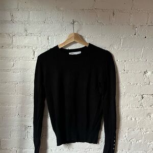 Zara Classic Black Knit Top